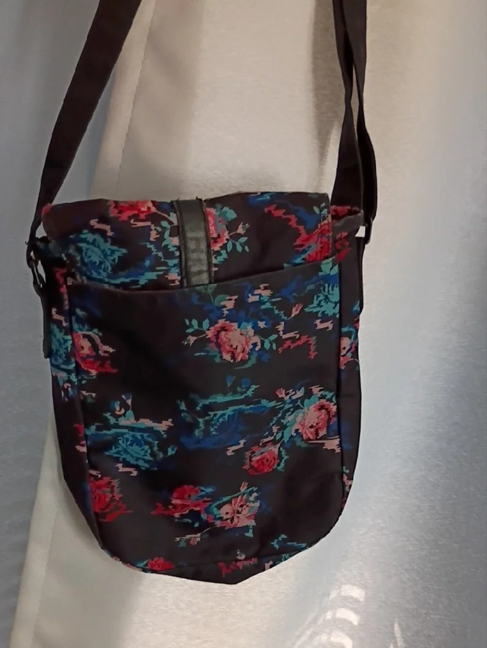Herschel Supply Company Floral Crossbody Bag in Dark Brown